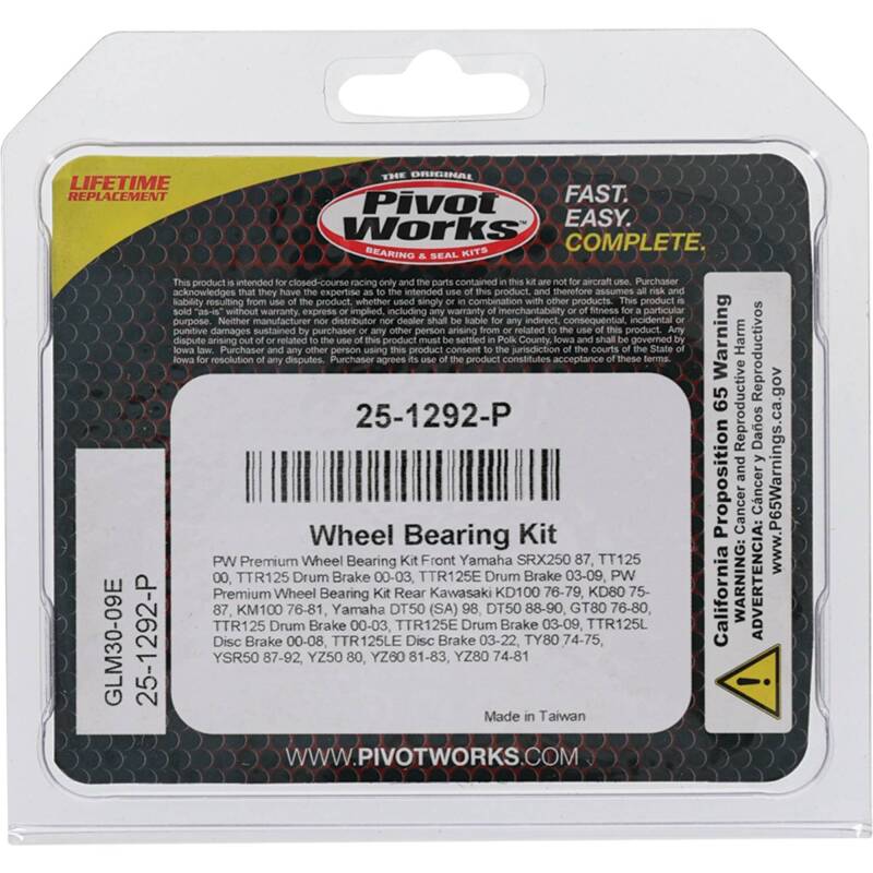 Pivot Works Premium Wheel Bearing