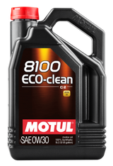 Motul 5L Synthetic Engine Oil 8100 0W30 4x5L ECO-CLEAN  ACEA C2 API SM ST.JLR 03.5007