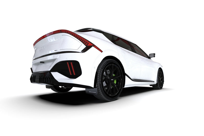 Rally Armor 25-26 Kia EV6 Base Light/GT/GT-Line Black Mud Flap - Metallic Black Logo