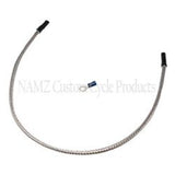 NAMZ Oil Sending Harness Cover (SS Braided & Clear Coated - Stock Length)