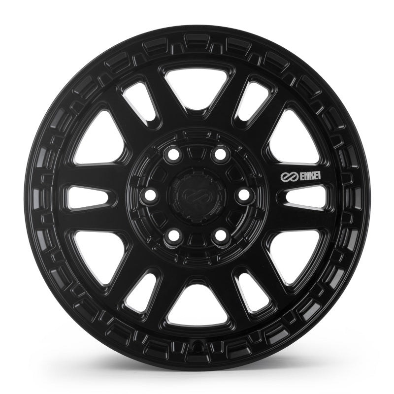 Enkei Trail-Tracker 18x9 / 6x139.7 BP / ET0 / 106.1mm Bore - Matte Black Wheel