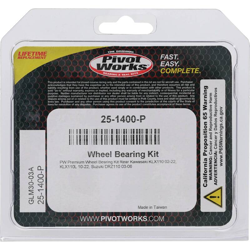 Pivot Works Premium Wheel Bearing