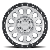 Method MR315 17x8.5 +25mm Offset 8x6.5 130.81mm CB Polished Wheel - Gloss Black Lip