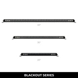 Go Rhino Xplor Blackout Series Sgl Row LED Light Bar (Side/Track Mount) 39.5in. - Blk