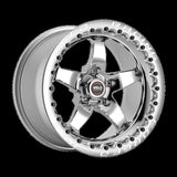 Weld S71 15x10 / 5x4.75 BP / 7.5in. BS Polished Wheel - Polished Single Beadlock MT