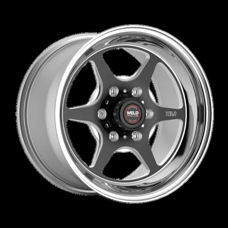 Weld S79 HD S79 17x7in / 6x135 BP / 4.2in BS Black Center - Polished Shell Wheel
