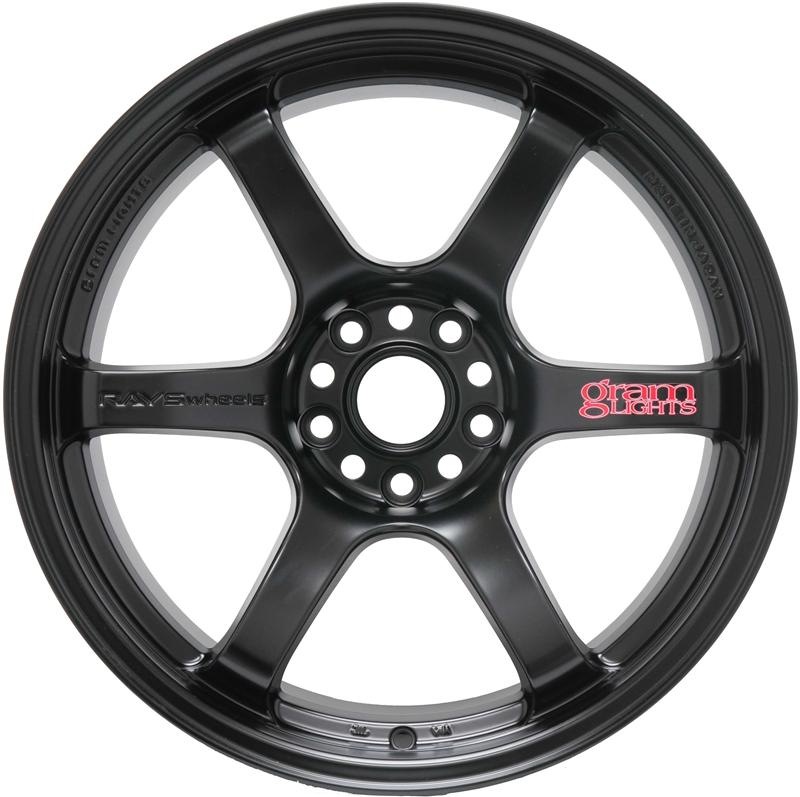 Gram Lights 57DR 17x9.0 +38 5x100 Semi Gloss Black Wheel