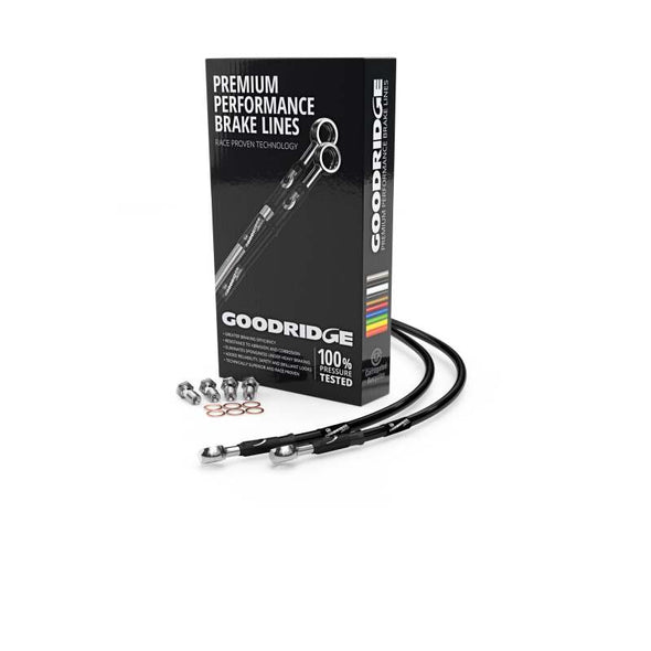 Goodridge Suzuki GT550A Black Rear SS Brake Lines