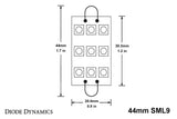 Diode Dynamics 44mm SML9 LED Bulb - Cool - White (Single)