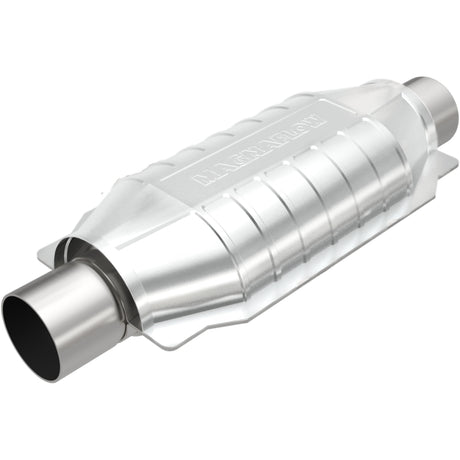 MagnaFlow Univ Cat Conv 2.25in Inlet/Outlet Ctr/Ctr Oval 12in Body L x 6.5in W x 16in Overall L