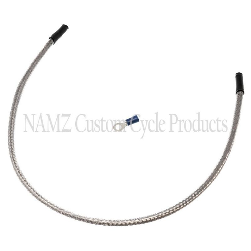 NAMZ Oil Sending Harness Cover (SS Braided & Clear Coated - Stock Length)