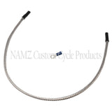 NAMZ Oil Sending Harness Cover (SS Braided & Clear Coated - Stock Length)