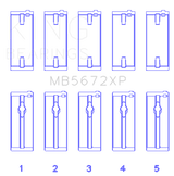 King Ford Escort/Sierra YB 2.0L DOHC Cosworth (Size STD) Performance Main Bearing Set
