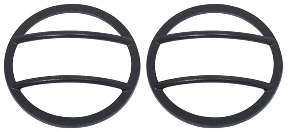 Kentrol 07-18 Jeep Wrangler JK Front Marker Covers Pair - Textured Black