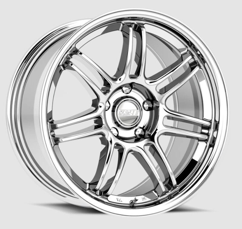 Kansei K17X Seven 18x9in / 5x114.3 BP / 22mm Offset / 73.1mm Bore - Chrome