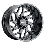 Weld Off-Road W117 22X10 Fulcrum 8X170 ET-18 BS4.75 Gloss Black MIL 125.1