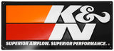 K&N Embossed Metal Sign 9in H x 20in W
