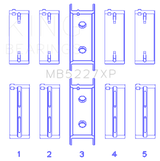 King Mitsubishi 4G63/4G64 6 Bolt 1st Gen DSM Performance Main Bearing Set - Size STDX