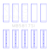 King Engine Bearings 04-12 Mitsubishi Colt Replacement Main Bearing Set