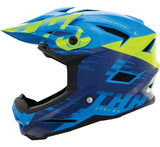 THH Helmets T-42 BMX Xtreme  Blue/Yellow Youth - Small