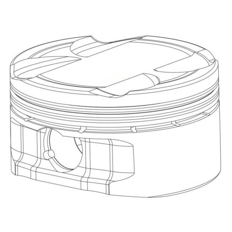 CP Piston & Ring Mitsubishi 4G63 2G/Evo8/9 - Bore 85.5mm - Size+0.5mm - Stroke88 - CR9.0 - Single