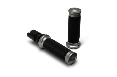 Performance Machine  24-25 Touring, 2025 Softail TBW  Contour Handle Grip Set - Gun Metal Gray