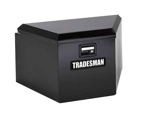 Tradesman Steel Trailer Tongue Storage Box (21in.) - Black