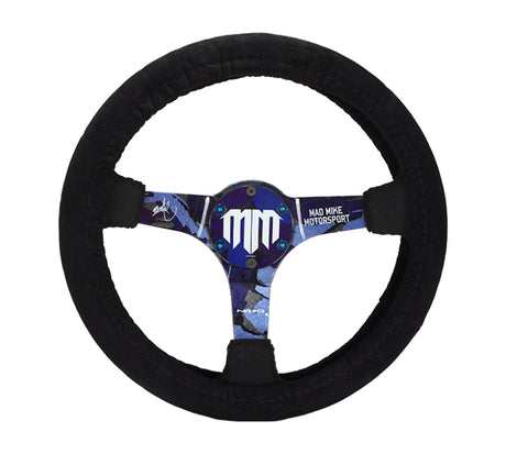 NRG Steering Wheel Cover - Black Stretch Micro Fiber w/ NRG Tag