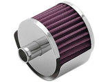 K&N Breather 1in Flg W/1in-1/4in Grmt 3in od X 2-3/8in h