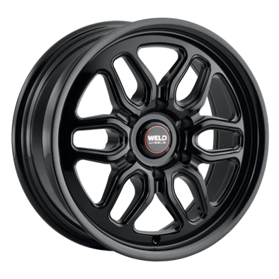 WELD Laguna 6 Drag Gloss Black Wheel with Gloss Black Spokes 17x10 | 6x135BC | +42 Offset | 7.25 Backspacing - S15970089P42