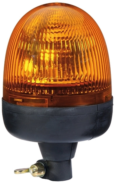 Hella Rota Compact 12V Amber Lens Beacon w/ Flexible Pole Mount