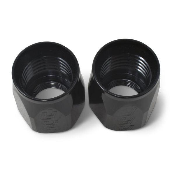 Russell Performance 2-Piece -8 AN Full Flow Swivel Hose End Sockets (Qty 2) - Polished and Black