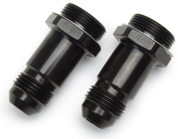 Russell Performance -8 AN Carb Adapter Fittings (2 pcs.) (Black)