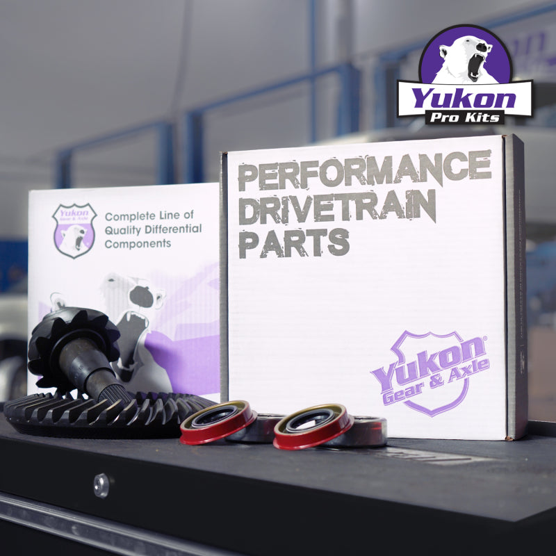 Yukon Gear 9.75in Ford 4.11 Rear Ring & Pinion Install Kit Axle Bearings and Seal