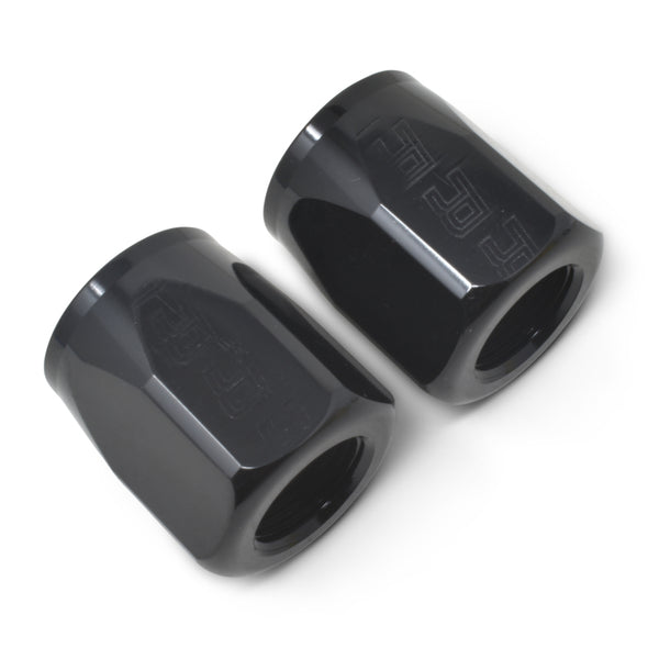 Russell Performance 2-Piece -8 AN Full Flow Swivel Hose End Sockets (Qty 2) - Polished and Black