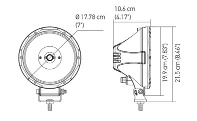 Hella Value Fit 7in Light - Driving Beam