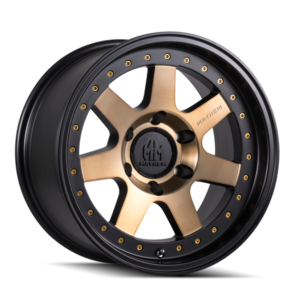 Mayhem 8300 Prodigy 18x9 / 6x135 BP / 0mm Offset / 87.1mm Hub Matte Black w/ Bronze Tint Wheel