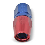 Russell Performance -10 AN Red/Blue Straight Full Flow Hose End