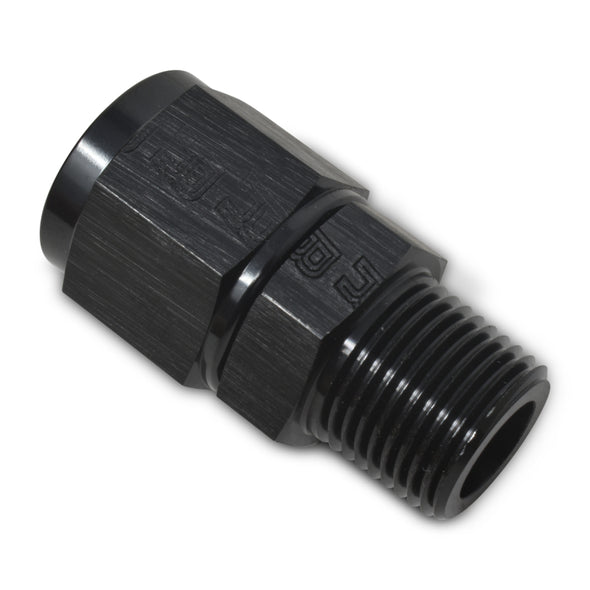 Russell Performance -4 AN Straight Female to 1/8in Male NPT Fitting (Black)
