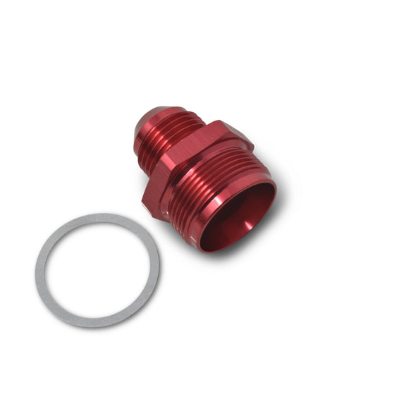 Russell Performance 1in-20 x 6 AN Male Flare Adapter (66-89 Edelbrock Q-Jets/75-89 Stock Q-Jets)