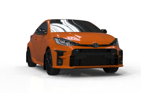 Rally Armor 20-26 Toyota GR Yaris Black Mud Flap w/White Logo