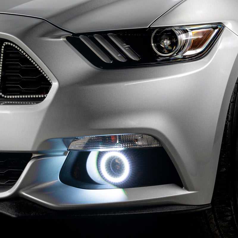 Oracle 15-17 Ford Mustang Dynamic RGB+A Projector Surface Mount Fog Light Halo Kit -