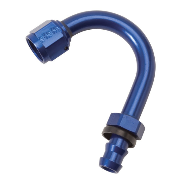 Russell Performance -6 AN Twist-Lok 150 Degree Hose End (1in Radius)