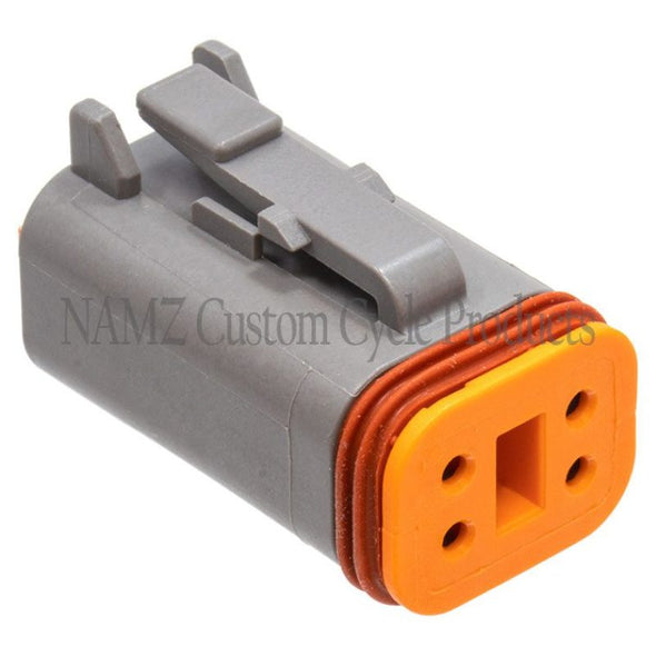 NAMZ Deutsch DT Series 4-Wire Plug & Wedgelock - Grey (Repl. HD 72134-94GY)