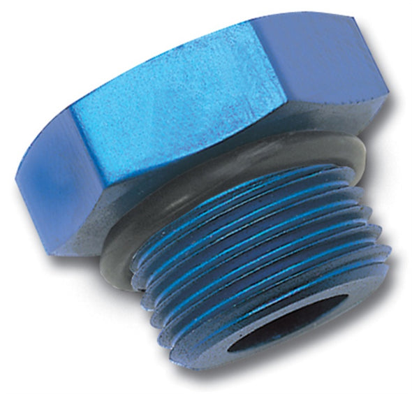 Russell Performance -12 AN Straight Thread Plug (Blue)