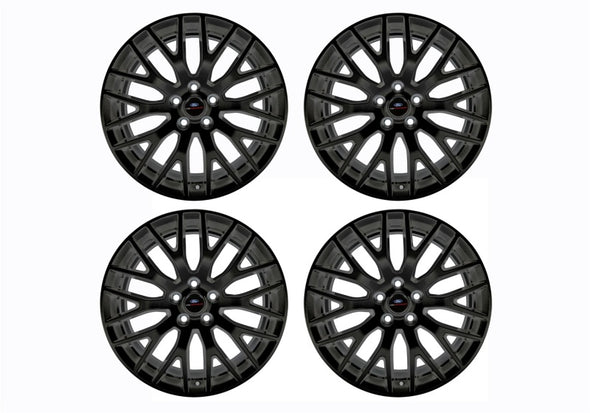 Ford Racing 15-16 Mustang GT 19X9 and 19X9.5 Wheel Set with TPMS Kit - Matte Black