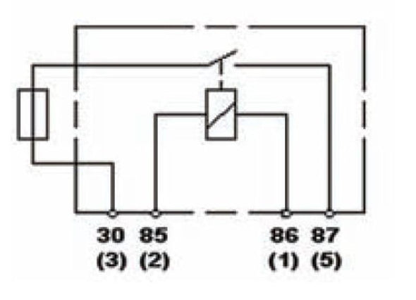 Hella Relay 12V 25A SPST 25A Fuse Bkt