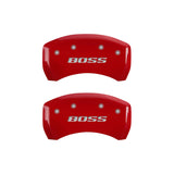 MGP Rear set 2 Caliper Covers Engraved Rear Boss Yellow finish black ch