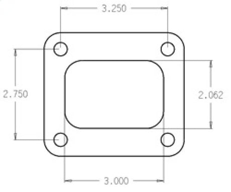 Cometic Turbo FLG T4 Garrett Exh Inlet .010in Exhaust Gasket