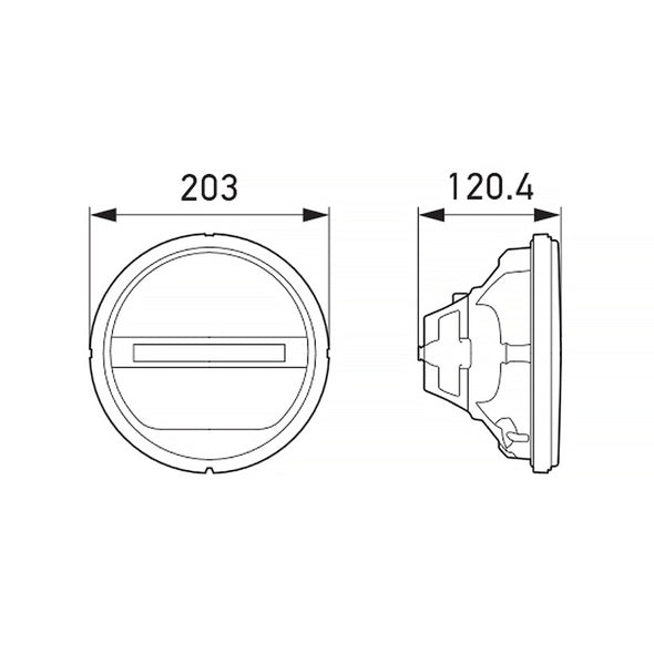 Hella Headlamp INSERT GR 1F8